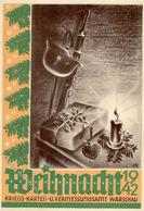 Weihnacht Im Feld WK II WK II Kriegskarten U. Vermessungsamt Warschau I-II - Weltkrieg 1939-45