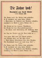 Soldatenlied WK II WK II Horst Wessel Die Fahne Hoch  I-II - Weltkrieg 1939-45