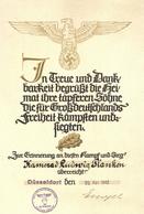 Begrüßungsurkunde WK II Düsseldorf (4000) I-II - Oorlog 1939-45