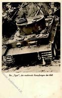 MILITÄR WK II - PANZER  - Der TIGER - Der Modernste Kampfwagen Der Welt - Rücks. Klebestelle! I-II 1943 Selten! - Guerra 1939-45
