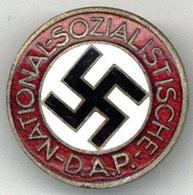 WK II Anstecknadel NSDAP Parteiabzeichen I-II - Guerra 1939-45