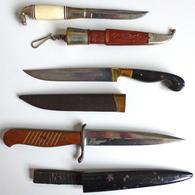 WK II Blankwaffen Lot Mit 3 Messer U.a. Finnenmesser Grabendolch Und Ein Weiteres Messer I-II - Weltkrieg 1939-45
