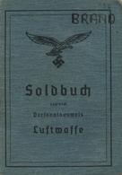 WK II DoKumente - SOLDBUCH LUFTWAFFE - FLAK HILDEN - 1944 I-II - Guerra 1939-45