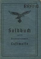 WK II DoKumente - SOLDBUCH LUFTWAFFE - FLAK HILDEN - 1944 I-II - Weltkrieg 1939-45