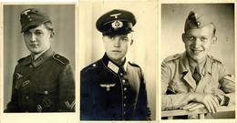 WK II Lot Mit 6 Soldaten Portrait Foto-Karten I-II - Weltkrieg 1939-45