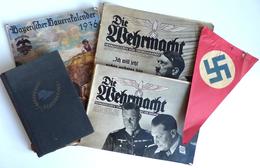 WK II Propaganda Bücher Usw. Lot Mit 5 Teilen II - Guerra 1939-45