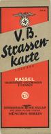 WK II V. B. Straßenkarte Kassel Halberstadt Holzminden Eisenach Zentralverlag Der NSDAP Franz Eher Nachf. II - Guerra 1939-45