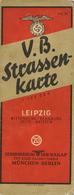 WK II V. B. Straßenkarte Leipzig Wittenberg Bernburg Zeitz Meissen  Zentralverlag Der NSDAP Franz Eher Nachf. II - Guerra 1939-45