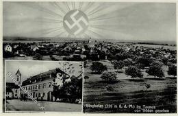 Aufgehende Sonne WK II - SINGHOFEN,Taunus - Gasthof Zum Goldenen Brunnen I - Guerra 1939-45