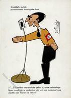 Antipropaganda WK II WK II Goebbels Sign. Smits Künstlerkarte I-II - Guerra 1939-45