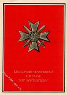 Orden WK II Kriegsverdienstkreuz 1. Klasse Mit Schwertern Ansichtskarte  I-II - Weltkrieg 1939-45