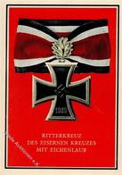 Orden WK II Ritterkreuz Des Eisernen Kreuzes Mit Eichenlaub Ansichtskarte  I-II - Weltkrieg 1939-45