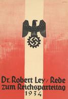 Buch WK II Dr. Robert Ley Rede Zum Reichsparteitag 1934 14 Seiten II - Guerra 1939-45