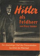 Buch WK II Hitler Als Feldherr Halder, Franz 1949 Münchner Dom Verlag 63 Seiten II - Guerra 1939-45