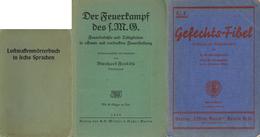 Buch WK II Lot Mit 3 Lehrbüchern 1x Gefechtsfibel, 1x Der Feuerkampf Und 1x Luftwaffenwörterbuch In Sechs Sprachen II (t - Guerra 1939-45