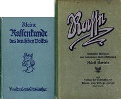 Buch WK II Lot Mit 4 Büchern Rassenkunde Unterschiedliche Erhaltung II (Gebrauchsspuren, Flecken, Risse) - Guerra 1939-45