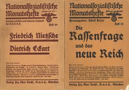 Buch WK II Lot Mit 4 Heften Nationalsozialistische Monatshefte 1933/34 Zentralverlag Der NSDAP Franz Eher Nachf. II (Geb - Guerra 1939-45