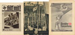 Buch WK II Lot Mit 7 Zeitschriften U. Zeitungen Viele Abbildungen II- (schlechte Erhaltung) - Guerra 1939-45