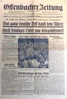 Buch WK II Offenbacher Zeitung 19./20. April 1941 II (kleiner Einriss) Journal - Weltkrieg 1939-45