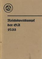 Buch WK II Reichswettkampf Der SA 1935 63 Seten II - Guerra 1939-45