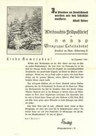 Feldpost WK II Weihnachts Feldpostbrief Der NSDAp Ortsgruppe Lokalbahnhof Frankfurt II - Oorlog 1939-45