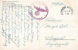 Feldpoststempel SS Prag  Tschechien WK II SS Lazerett  I-II - Oorlog 1939-45