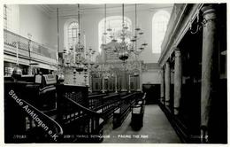 Synagoge Bevis Marks London Großbritannien Innenansicht Foto-Karte I- Synagogue - Judaika