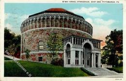 Synagoge Pittsburgh USA B'nai Israel Sinagoge  I-II (fleckig) Synagogue - Giudaismo