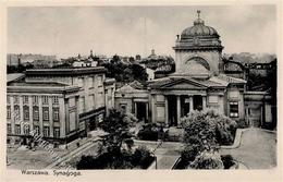 Synagoge Warschau Foto AK I-II Synagogue - Giudaismo