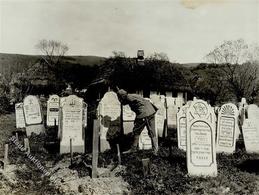 Judaika Jüdischer Friedhof In Also-Verecke Karpaten 1915 Foto 16 X 12 Cm I-II (fleckig) Judaisme - Judaika