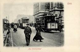 Judaika Litzmannstadt Rue Piotrkowska Straßenbahn 1909 I-II Judaisme - Giudaismo