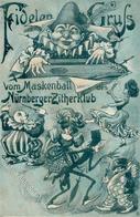 Judaika Nürnberg (8500) Maskenball Zitherklub 1907 I-II Judaisme - Giudaismo