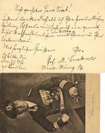 Marine Autograph Felix Graf Von Luckner Lot Mit 2 Karten I-II - Marines