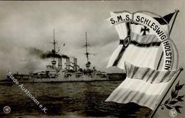 Marine SMS Schleswig Holstein Foto AK I-II - Marines