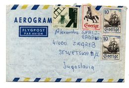 Aerogramme, 1973., Sweden (Sverige), Airmail / Par Avion - Briefe U. Dokumente
