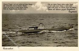 U-Boot Wir Fahren Gegen Engelland Foto AK I-II - Krieg