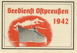 SEEDIENST OSTPREUSSEN 1942 - 4-seitiges Werbeheft I-II (rücks. Leichte Stockpunkte) - Guerra