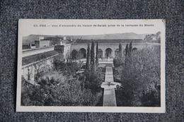 FEZ - Vue D'ensemble Du Palais De BATAA Prise De La Terrasse Du Musée. - Fez (Fès)