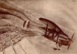 Flugwesen WK II Italien Coppa Bibesco Sign. Gambini, I.  Künstlerkarte I-II Aviation - 1939-1945: II Guerra