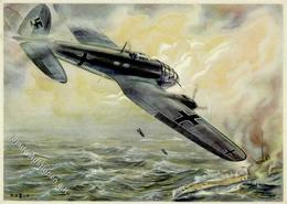Flugwesen WK II WK II Britisches U-Boot  Sign. Bloßfeld, Karl Künstlerkarte I-II Aviation - 1939-1945: 2. Weltkrieg