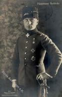Sanke Piloten Buddecke Hauptmann Foto-Karte 1916 I-II - Weltkrieg 1914-18