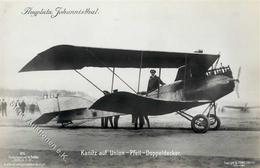 Sanke Piloten Nr. 211 Kanitz Auf Union Pfeil Doppeldecker Flugplatz Johannisthal Foto-Karte I-II - Weltkrieg 1914-18