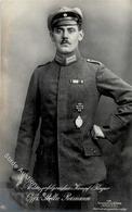 Sanke, Pilot Nr. 429 Reimann Offz. Stellv. Foto AK I- - Weltkrieg 1914-18