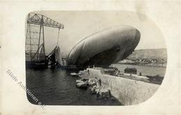 Ballon Pula Kroatien Unglück  1915 I-II (fleckig) - Globos