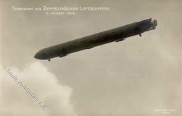 Zeppelin Fernfahrt  Foto AK 1908 I-II Dirigeable - Dirigibili