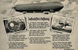 Zeppelin Luftschiffers Hoffnung 1914 I-II Dirigeable - Zeppeline