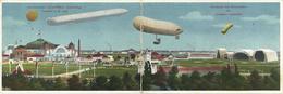 ILA Internationale Luftschifffahrt Ausstellung Frankfurt (6000) 1905 Korbplatz Mit Ballonhallen Klappkarte I-II Expo - Zeppeline