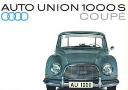 Auto Oldtimer Auto Union 1000 S Coupe 1957-60 Broschüre - Sonstige & Ohne Zuordnung