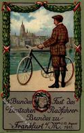 Fahrrad Frankfurt 28. Bundes Fest Des Deutschen Radfahrer Bundes  1911 I-II Cycles - Eisenbahnen