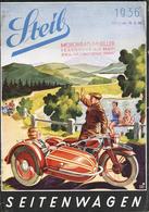 MOTORRAD - STEIB-SEITENWAGEN - 8-seitges Gefaltetes DINA4-Werbeblatt Mit Beilage! 1936 II - Motos
